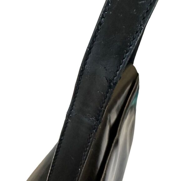 Gucci vintage gg gold logo shoulder and hand bag, strap is convertible - Picture 12 of 16